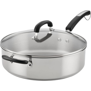 image:imageFarberware Brilliance Stainless Steel Frying PanSkillet10 Inch Dishwasher Safe and Induction Ready Compatible with All CooktopsStainless SteelStainless Steel