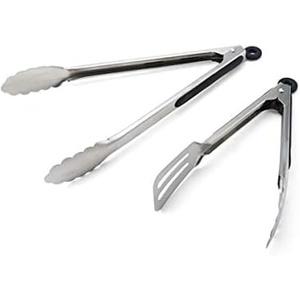 image:imageFarberware Classic Stainless Steel Tongs Set Of 2 BlackStainless Steel Tongs