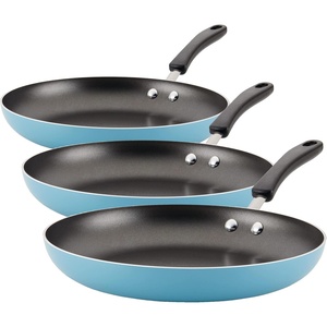 image:imageFarberware Cookstart DiamondMax Nonstick Frying PansSkillet Set Dishwasher Safe 825 Inch and 10 Inch AquaAguamarina