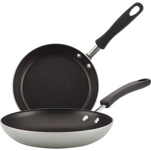 image:imageFarberware Cookstart DiamondMax Nonstick Frying PansSkillet Set Dishwasher Safe 825 Inch and 10 Inch AquaSilver