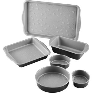 image:imageFarberware Disney Bake with Mickey Mouse Nonstick Bakeware SetBaking Pans 6 Piece  BlackBakeware Set