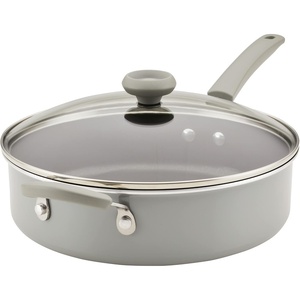 image:imageFarberware DuraStrong Nonstick Saute Pan with Lid 4 Quart Gray
