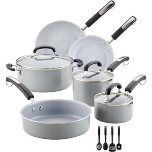 image:imageFarberware EcoAdvantage Ceramic Nonstick CookwarePots and Pans Set 13 Piece  GrayGray
