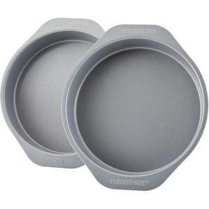 image:imageFarberware GOLDEN BAKE Nonstick Jumbo Baking Cookie Sheet Light Gray2Piece Cake Pan Set 8 Pack of 6