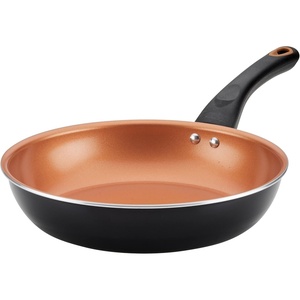 image:imageFarberware Glide Nonstick Frying Pan Set  Fry Pan Set  Skillet Set  925 Inch and 1125 Inch  Black10 Inch
