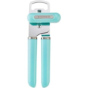 image:imageFarberware Manual Can Opener and Bottle Opener High Carbon Stainless Steel Cutting Blade Large Easy Turn Knob Ergonomic Handles for Comfortable Grip Dishwasher Safe Kitchen GadgetAqua Sky