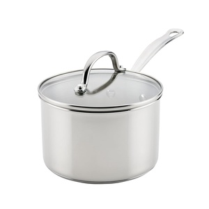 image:imageFarberware Millennium Stainless Steel Stockpot with Lid Induction Ready Compatible with All Cooktops Metal Utensil Safe 8 Quart Dutch Oven Dishwasher Safe  Stainless SteelSaucepan 3 Quart