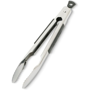 image:imageFarberware Pro Silicone Kitchen Tongs 12 Inch  OneHanded Locking Mechanism Scalloped Grip HeatResistant Stainless Steel Cooking Tongs Dishwasher SafeLocking Tongs  9inch