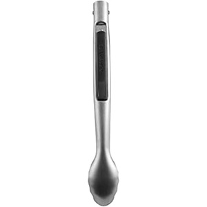 image:imageFarberware Pro Silicone Kitchen Tongs 12 Inch  OneHanded Locking Mechanism Scalloped Grip HeatResistant Stainless Steel Cooking Tongs Dishwasher SafeSteel Head One Hand Lock Tong