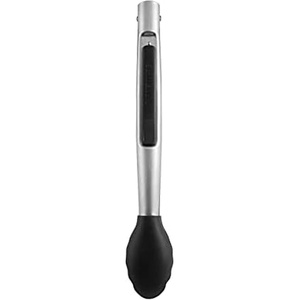 image:imageFarberware Pro Silicone Kitchen Tongs 12 Inch  OneHanded Locking Mechanism Scalloped Grip HeatResistant Stainless Steel Cooking Tongs Dishwasher SafeSilicone Head One Hand Lock