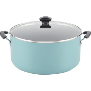 image:imageFarberware Promotional Cookware Aluminum Nonstick Covered Stockpot 105Quart Champagne SilverAqua