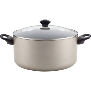 image:imageFarberware Promotional Cookware Aluminum Nonstick Covered Stockpot 105Quart Champagne SilverChampagne