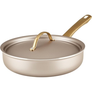 image:imageFarberware Radiant Nonstick Saute Pan with Lid Dishwasher Safe 275 Quart ChampagneSaute Pan 275 Quart