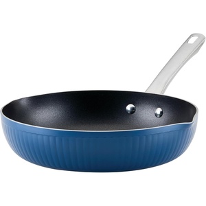 image:imageFarberware Style Nonstick Cookware Frying PanSkillet with Pour Spouts Dishwasher Safe 1125 Inch  BlueBlue