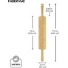image:imageFARBERWARE Classic Wood Rolling Pin 18Inch Hardwood Dough Roller for Baking Pizza Pies Pastry and Cookies Ergonomic Handles Kitchen EssentialNatural