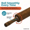image:imageFARBERWARE Classic Wood Rolling Pin 18Inch Hardwood Dough Roller for Baking Pizza Pies Pastry and Cookies Ergonomic Handles Kitchen EssentialWood