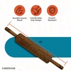 image:imageFARBERWARE Classic Wood Rolling Pin 18Inch Hardwood Dough Roller for Baking Pizza Pies Pastry and Cookies Ergonomic Handles Kitchen EssentialWood