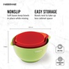 image:imageFarberware  5216128 Farberware Professional Plastic Mixing Bowls Set of 3 OrangeRedLightGreenOrangeRedLightGreen