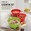 image:imageFarberware  5216128 Farberware Professional Plastic Mixing Bowls Set of 3 OrangeRedLightGreenOrangeRedLightGreen