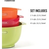 image:imageFarberware  5216128 Farberware Professional Plastic Mixing Bowls Set of 3 OrangeRedLightGreenOrangeRedLightGreen