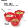 image:imageFarberware  5216128 Farberware Professional Plastic Mixing Bowls Set of 3 OrangeRedLightGreenRed