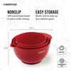 image:imageFarberware  5216128 Farberware Professional Plastic Mixing Bowls Set of 3 OrangeRedLightGreenRed