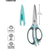 image:imageFarberware 4in1 Kitchen Scissors High Carbon Stainless Steel BlackAqua and Gray