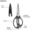 image:imageFarberware 4in1 Kitchen Scissors High Carbon Stainless Steel BlackBlack and Gray
