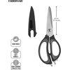 image:imageFarberware 4in1 Kitchen Scissors High Carbon Stainless Steel BlackBlack and Gray