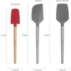 image:imageFarberware 5216385 Professional Heat Resistant Silicone Spatula with Wood HandleSafe for NonStick Cookware Set of 2 RedJar Spatula