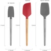 image:imageFarberware 5216385 Professional Heat Resistant Silicone Spatula with Wood HandleSafe for NonStick Cookware Set of 2 RedSpatula