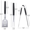 image:imageFarberware 5261914 Barbecue 3Piece Tool Set 3 CT Black3 CT
