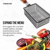 image:imageFarberware 5275224 Barbecue Grilling Basket BlackShaker Basket with Folding Handle