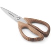 image:imageFarberware AllPurpose Kitchen Shears with Faux WoodGrain Finish Handles Stainless Steel Blades Multipurpose Scissors for Meat Herbs and MorePecan Wood Handles