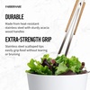 image:imageFarberware BBQ Acacia Wood Handled Tong 17Inch Stainless Steel