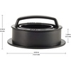 image:imageFarberware Barbecue Cast Iron Grill Press 7Inch BlackDouble Sided Burger Slider Press