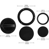 image:imageFarberware Barbecue Cast Iron Grill Press 7Inch BlackDouble Sided Burger Slider Press