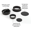 image:imageFarberware Barbecue Cast Iron Grill Press 7Inch BlackDouble Sided Burger Slider Press