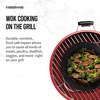 image:imageFarberware Barbecue Nonstick Round Wok Topper 11Inch BlackMini Round Wok Topper
