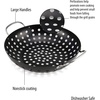 image:imageFarberware Barbecue Nonstick Round Wok Topper 11Inch BlackRound Wok Topper