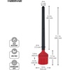 image:imageFarberware Barbecue Silicone and Plastic Basting Brush 111Inch Red and Black