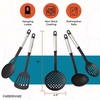 image:imageFarberware Classic 17Piece Kitchen Tool amp Gadget Set  Nonstick Utensils for Cooking Baking amp Food Prep with Measuring Cups amp Spoons Dishwasher Safe Heat Resistant Ideal for Everyday UseBlackSilver