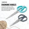 image:imageFarberware Comfort Grip Kitchen Scissors 2 Pack Aqua and GrayAqua and Gray