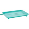 image:imageFarberware Compact Dish Drying Rack with Drainboard Flatware Caddy and Sink Brush Teal  Holds 9 Plates Fits Small Kitchens Apartments and DormsAqua