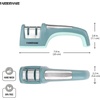 image:imageFarberware Edgekeeper 2 Stage Tabletop Kitchen Knife Sharpener Stainless SteelTeal