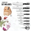 image:imageFarberware Edgekeeper Triple Rivet Block Set with Built in Knife Sharpener 16Piece Black