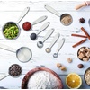 image:imageFarberware Measuring Cups and Spoons Set 9Piece Stainless Steel Kitchen Measuring Set with Engraved Measurements Nesting Design with Rings for Easy Storage