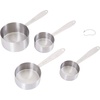 image:imageFarberware Measuring Cups and Spoons Set 9Piece Stainless Steel Kitchen Measuring Set with Engraved Measurements Nesting Design with Rings for Easy Storage