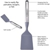 image:imageFarberware Nylon Turner Spatula with Stainless Steel Handle HeatResistant Slotted Flip Spatula for Nonstick Cookware Ergonomic Soft Grip 135 Inches Grey