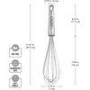 image:imageFarberware Pro Stainless Steel Whisk 1325 Inches  Soft Grip Handle for Beating Eggs Whipping Cream Blending Batters and Sauces Dishwasher Safe Kitchen UtensilWhisk